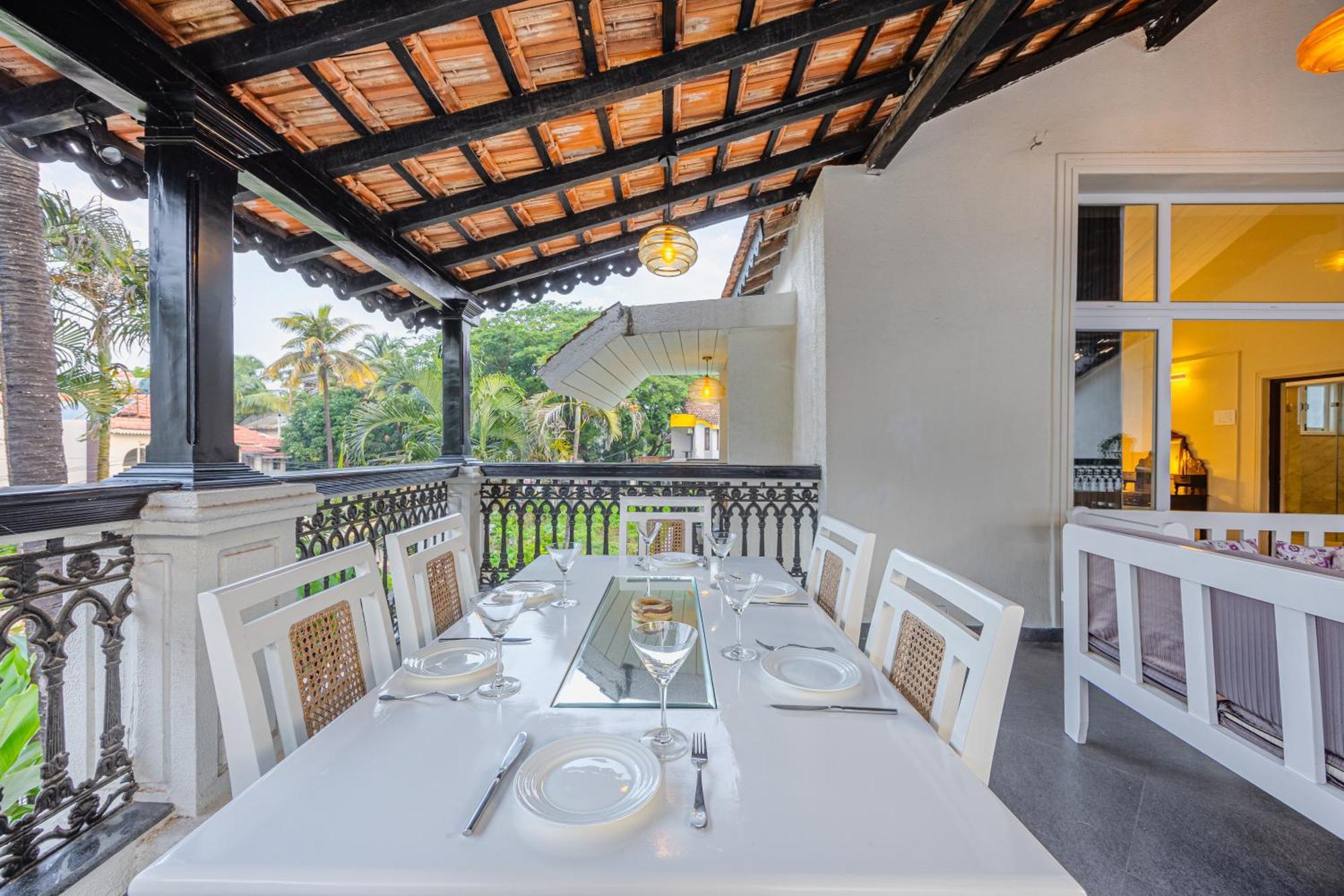 Elivaas 4 Bhk Villa Near Beach With Private Pool & Bar - Casa Boa Vida Кандолим Экстерьер фото